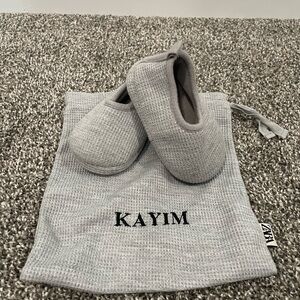 Zara baby waffle knit slippers